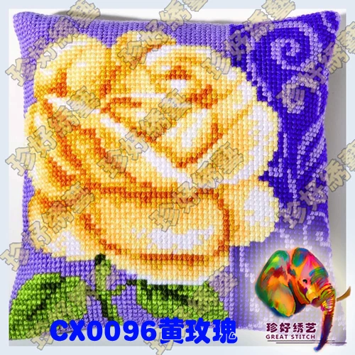 Diy Kit рукоделие незаконченный Crewel вышивка ручной Pillow чехол крест комплекты