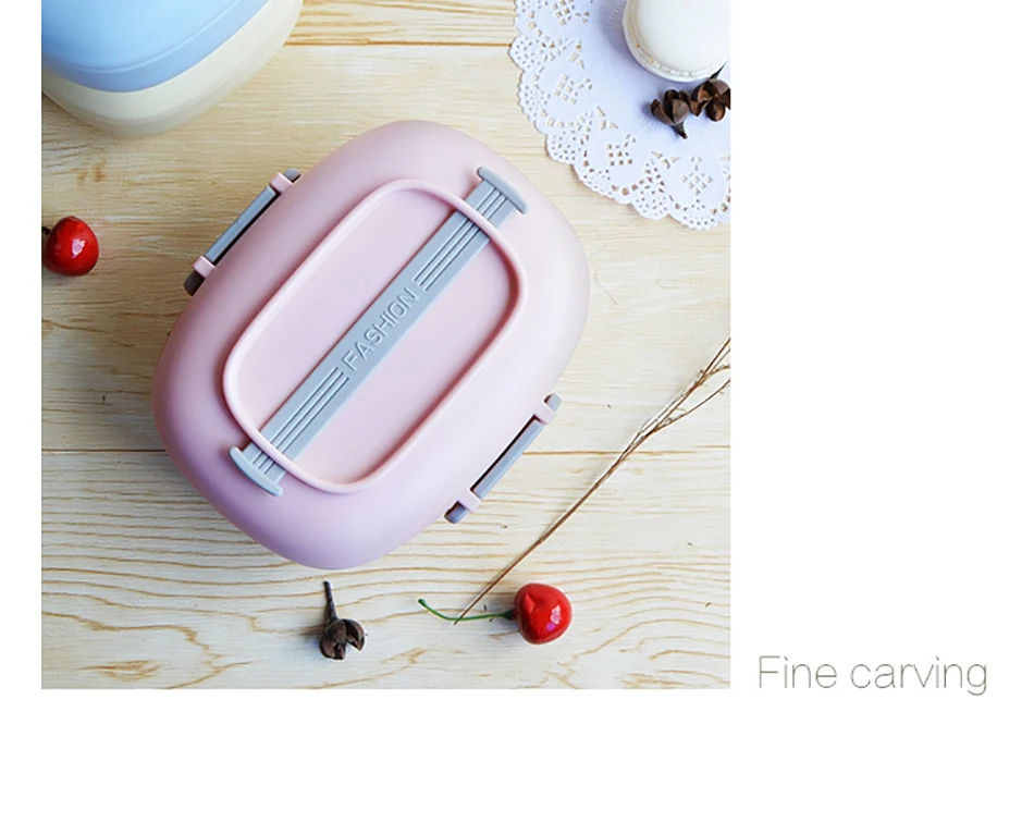 Baispo Microwavable ланч бокс Мода BPA бесплатно Bento box портативный контейнер для хранения еды герметичный ланчбокс для школы и пикника