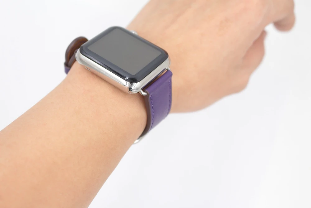 URVOI классический ремешок с пряжкой для Apple Watch series 5 4 3 2 1 ремешок для iwatch телячья кожа с квадратной пряжкой современный дизайн GEN.2