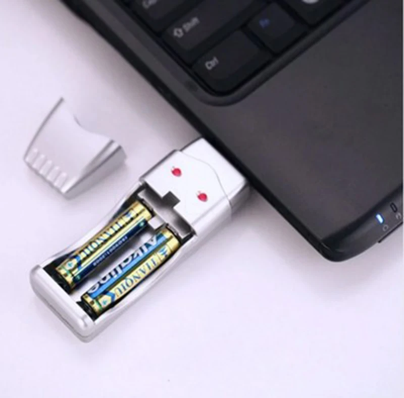 1 шт. USB Зарядное устройство для № 5 7 Металл гидридных или никель зарядки Батарея