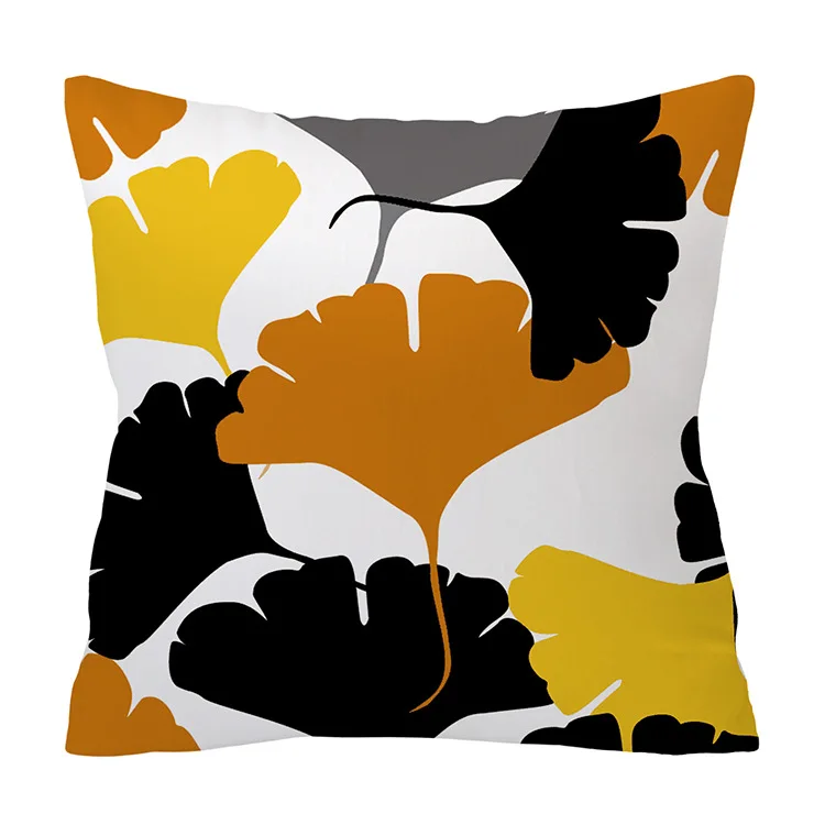 Желтый серый геометрический чехол для подушки Home Decor лампы мягкое бархатное