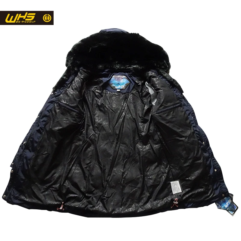 WHS Женщины хлопок куртка зимой толстые теплое пальто открытый женский тепловая