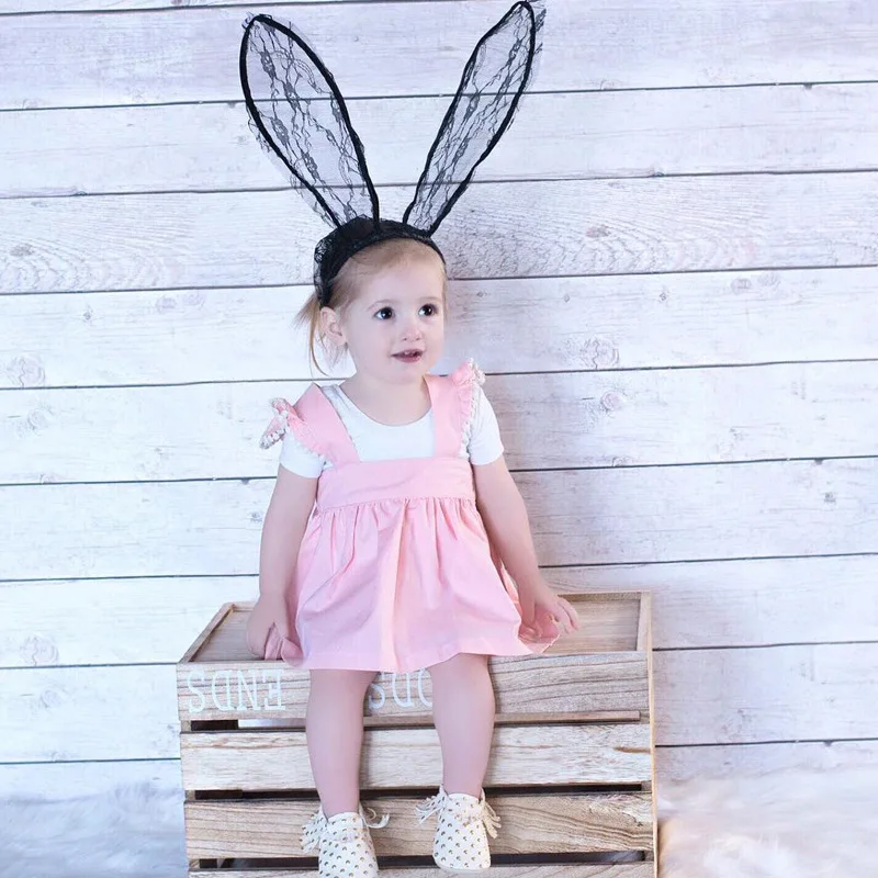 Коллекция 2017 года летнее розовое платье принцессы для маленьких девочек Одежда