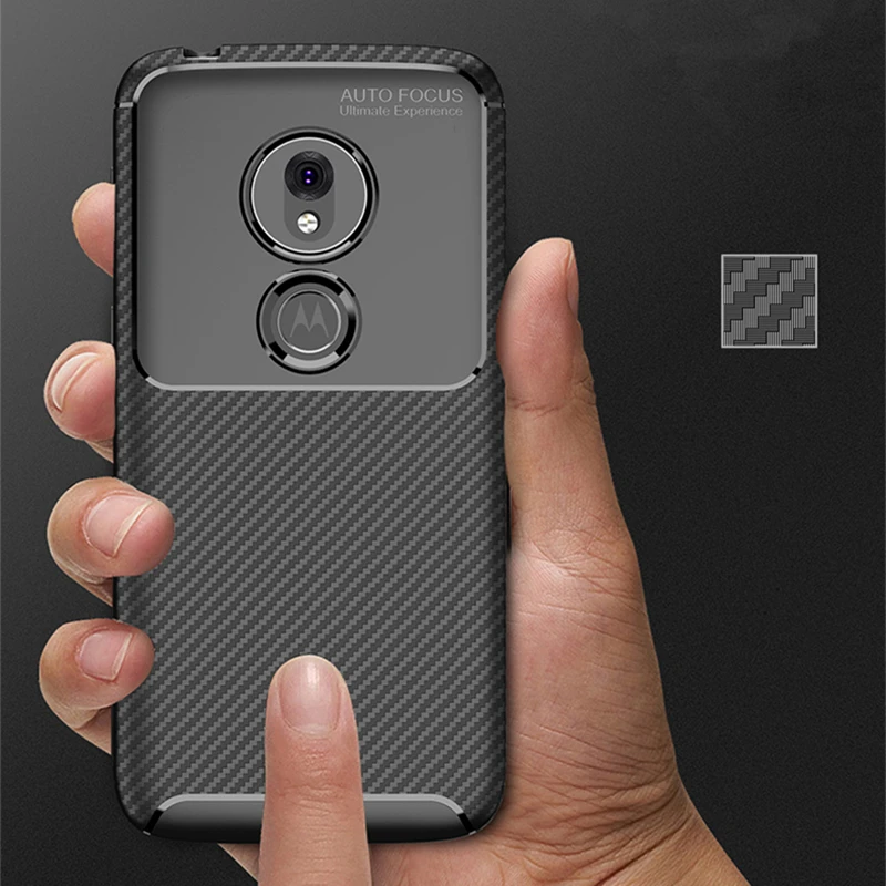 Чехол из углеродного волокна для Motorola Moto G7 Power чехол 6 2 дюйма тонкий прочный