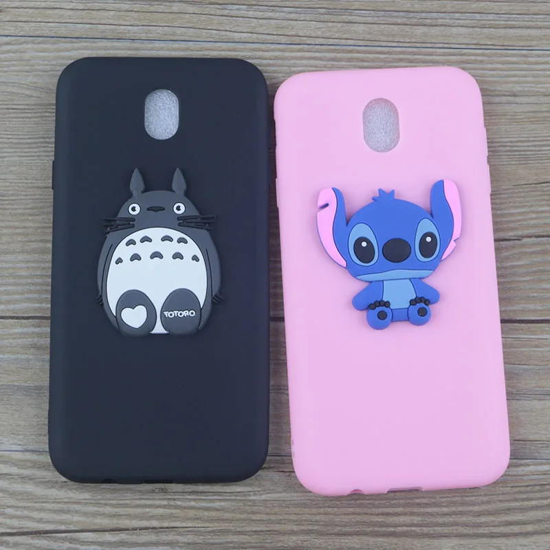 Cute Cartoon Minnie Case for Samsung Galaxy J7 2018/J7 Refine/J7V2/Crown/Star Cases Stitch Hello Kitty Mickey Cat Soft TPU Cover |