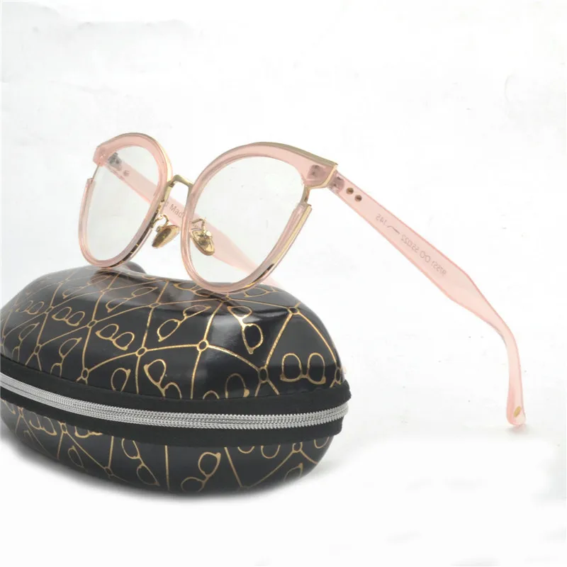 Новинка женские круглые очки с котом оправы для очков модные оправа при