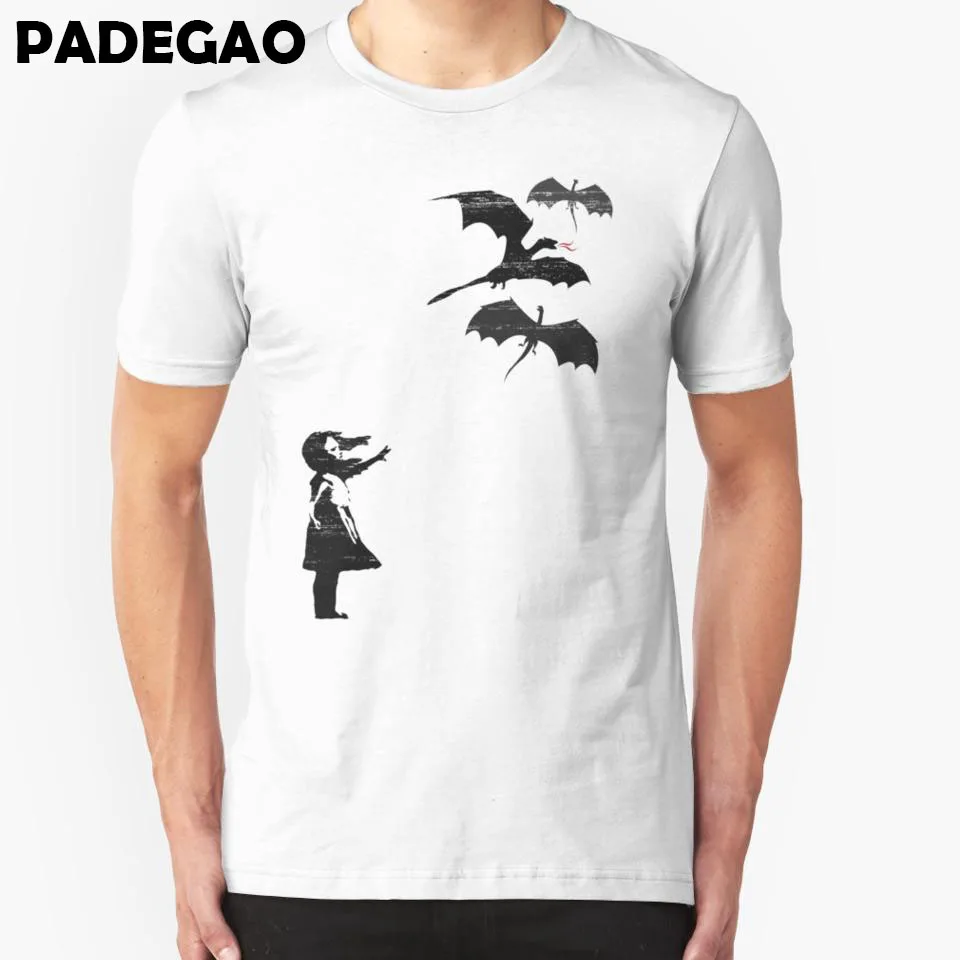 Драконы будет драконы печатных Премиум Футболки Большие размеры S-3XL R001-GT |