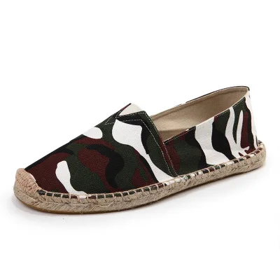 Мужские модные эспадрильи без застежки; мужские лоферы; zapatos hombre; Мужская обувь; повседневные Эспадрильи из конопли; парусиновая обувь в рыбацком стиле; A21-14