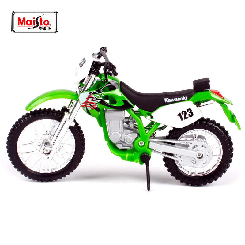 Мотоциклетный велосипед MAISTO 1:18 Kawasaki KLX 250SR модель под давлением игрушка новинка в