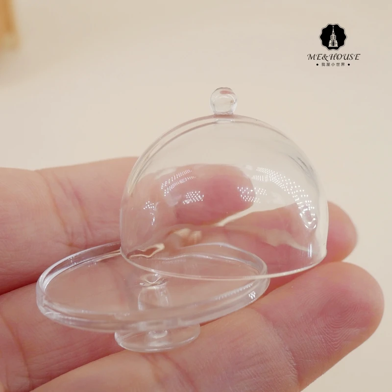Миниатюрный Кукольный домик подставка для торта Miniatura пластиковая десертная тарелка для закусок с крышкой 1/12 шкала