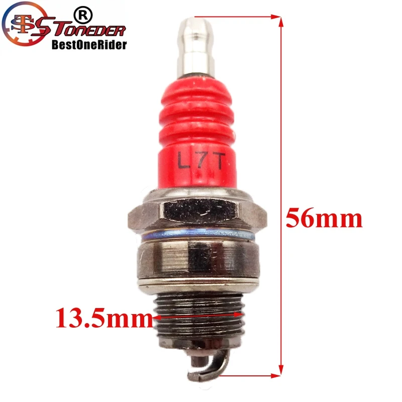STONEDER 2pcs Pocket Bike L7T Ignition Spark Plug For 2 Stroke 47cc 49cc Engine Minimoto Goped Scooter Mini Dirt ATV Quad | Автомобили и