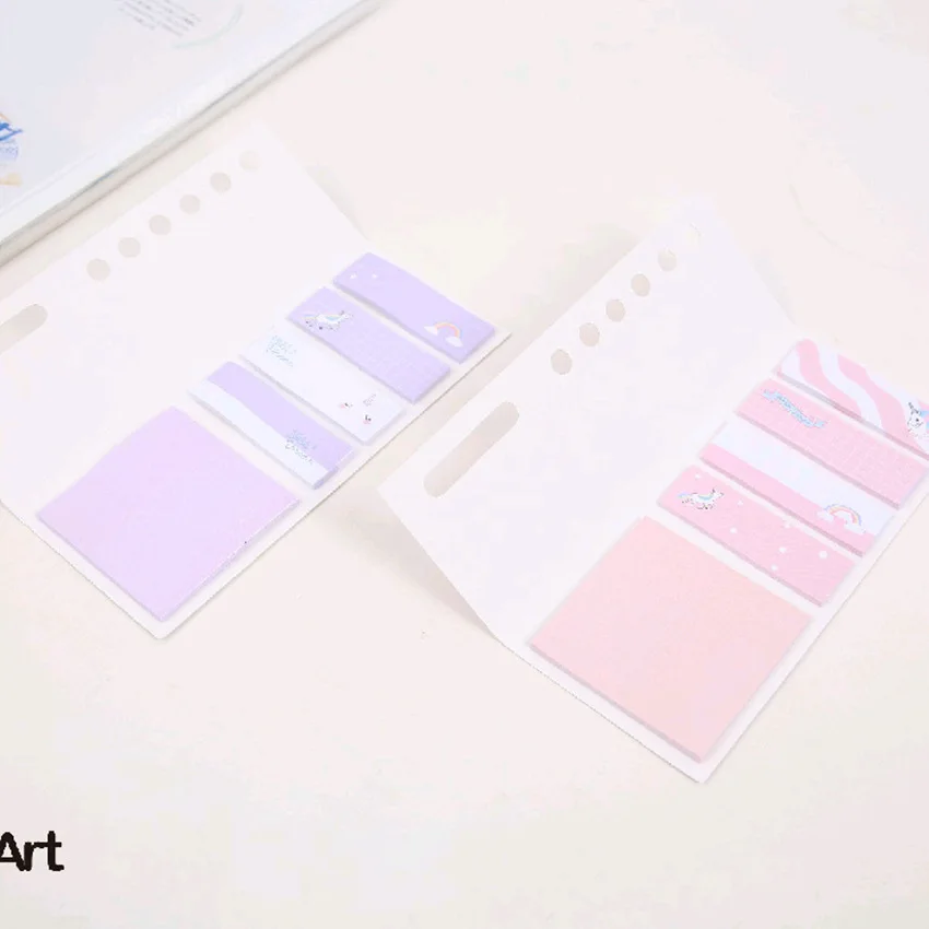 4+ 1 Единорог Блокнот N Times Sticky Notes Escolar Papelaria наклейка-закладка для школьных принадлежностей