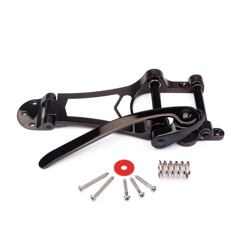 Tremolo Vibrato Bridge Tailpiece Hollowbody для Archtop Guitar-черный электрогитары | Спорт и развлечения