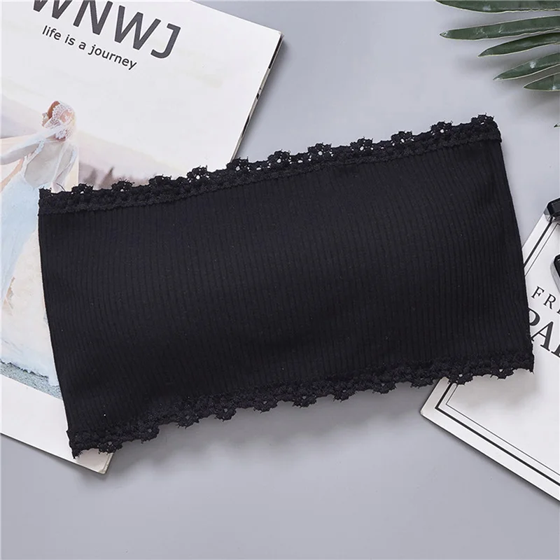 Новый летний Кружевной Бюстгальтер-бандо мягкий бюстгальтер без бретелек