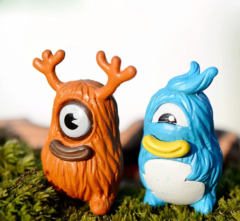 Дерево фигурка монстра декоративный волшебный сад мох орнамент миниатюрный