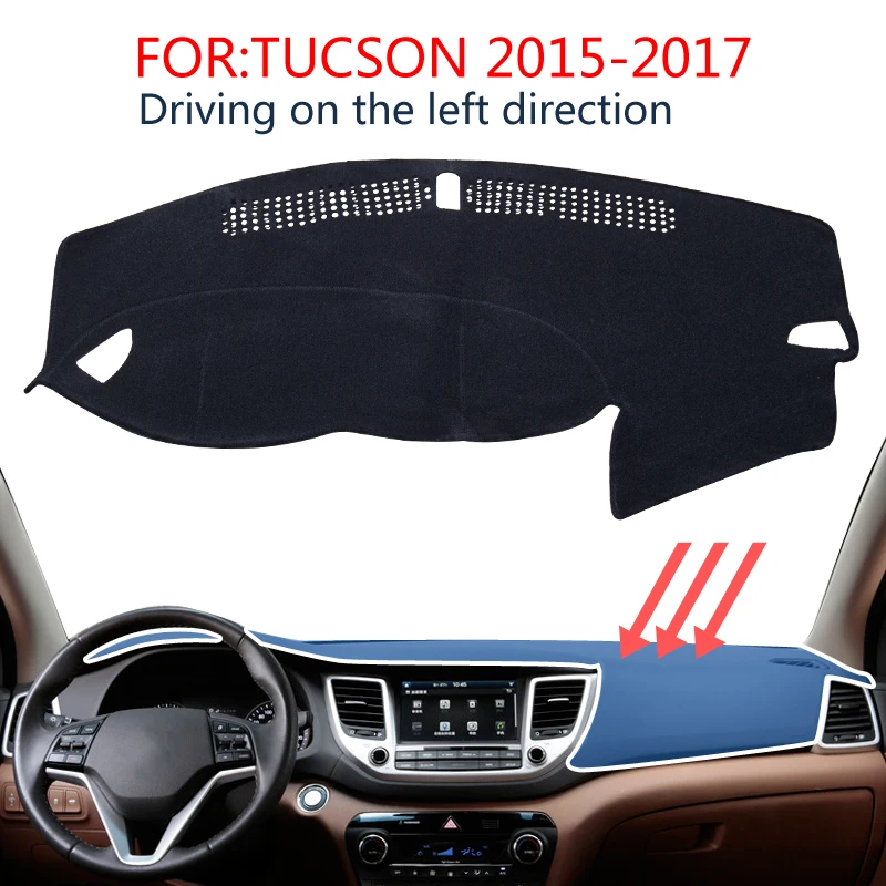 Для Hyundai Tucson TL 2016 2017 2018 приборной панели крышки тире крышка коврик защитный лист