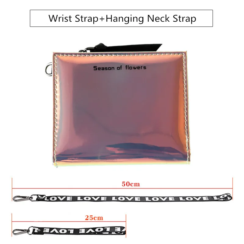 Женский кошелек PACGOTH короткий из искусственной кожи с блестящей краской