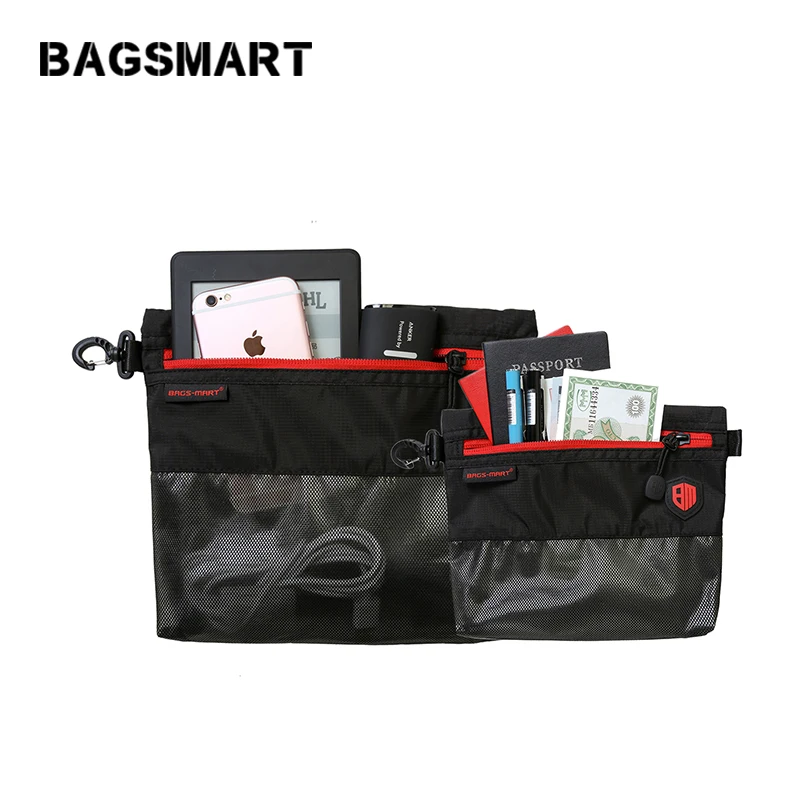 BAGSMART 2 шт упаковка BagsTravel Водонепроницаемая Косметика сумка электроника