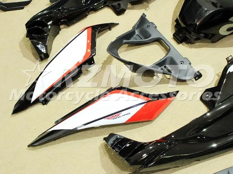 

4Gifts New ABS Injection Fairing Kit Fit for Aprilia RS125 06 07 08 09 10 11 RS4 RSV 125 2006 2011 Fairings set silver Red