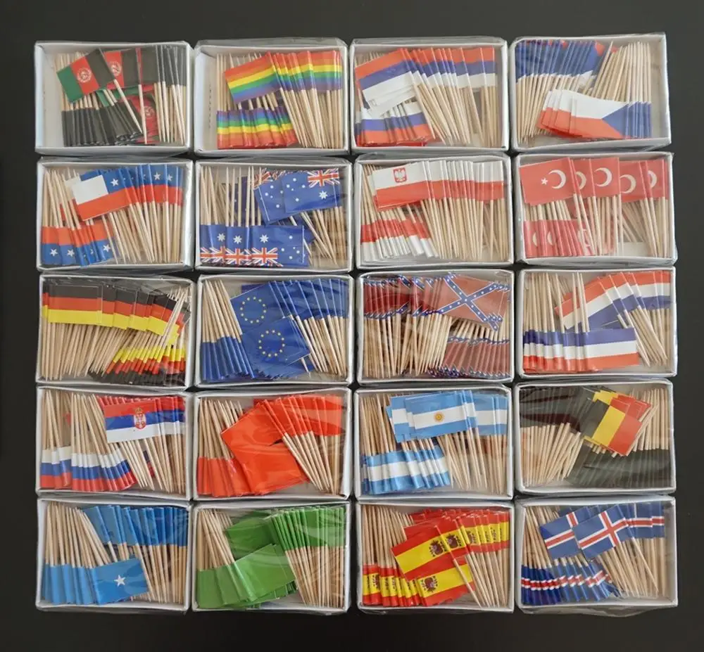

Netherlands toothpick flags, Country flag, Cake toppers, total2000pcs, 100pcs/bag, Free ship