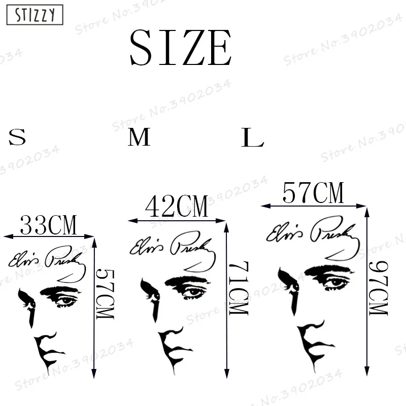 Настенная Наклейка stizzy Elvis Presley настенные Стикеры знаменитый плакат суперзвезды