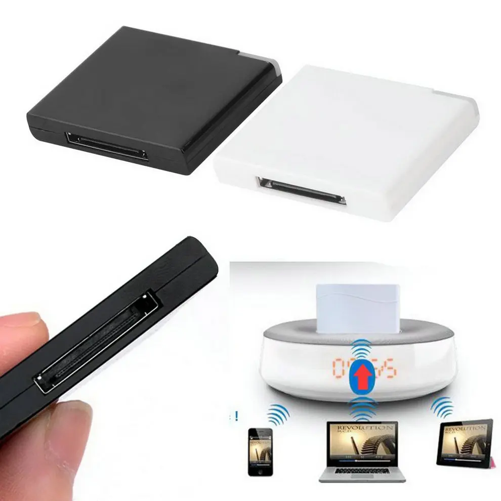 1 шт. Bluetooth A2DP музыкальный ресивер адаптер для iPod iPhone 30-Pin док-станция динамик
