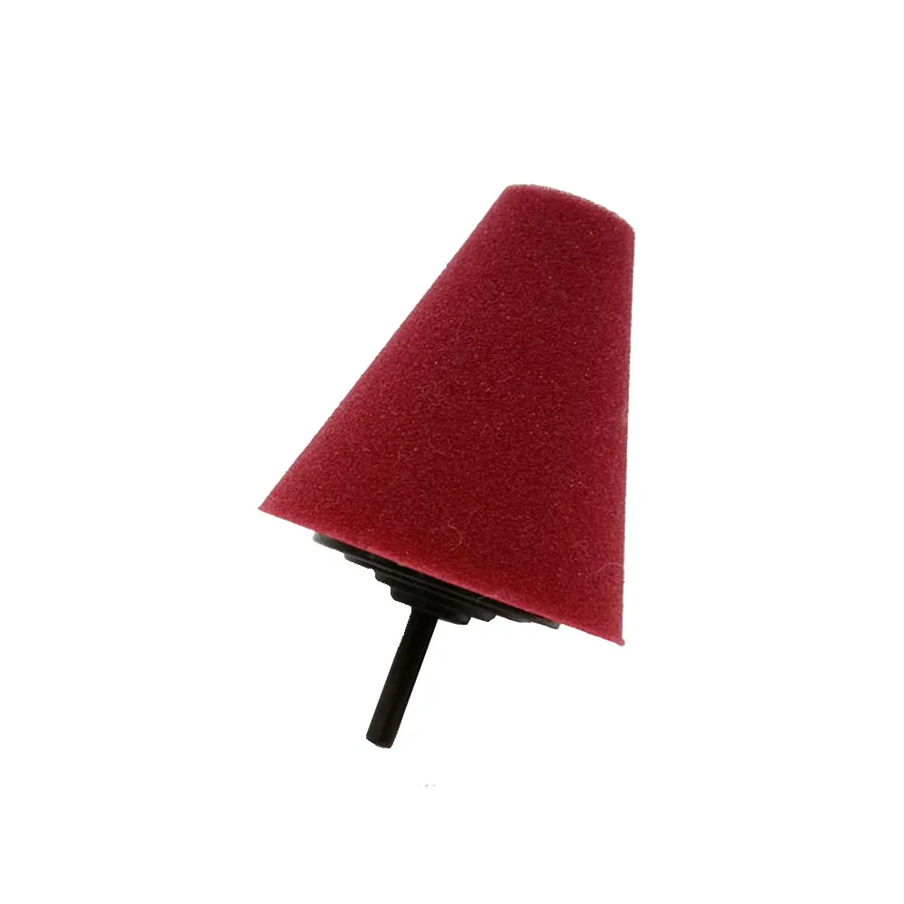 Wheel Hub Polish Buffing Shank Polishing Sponge Cone Metal Foam Pad Car 6MM