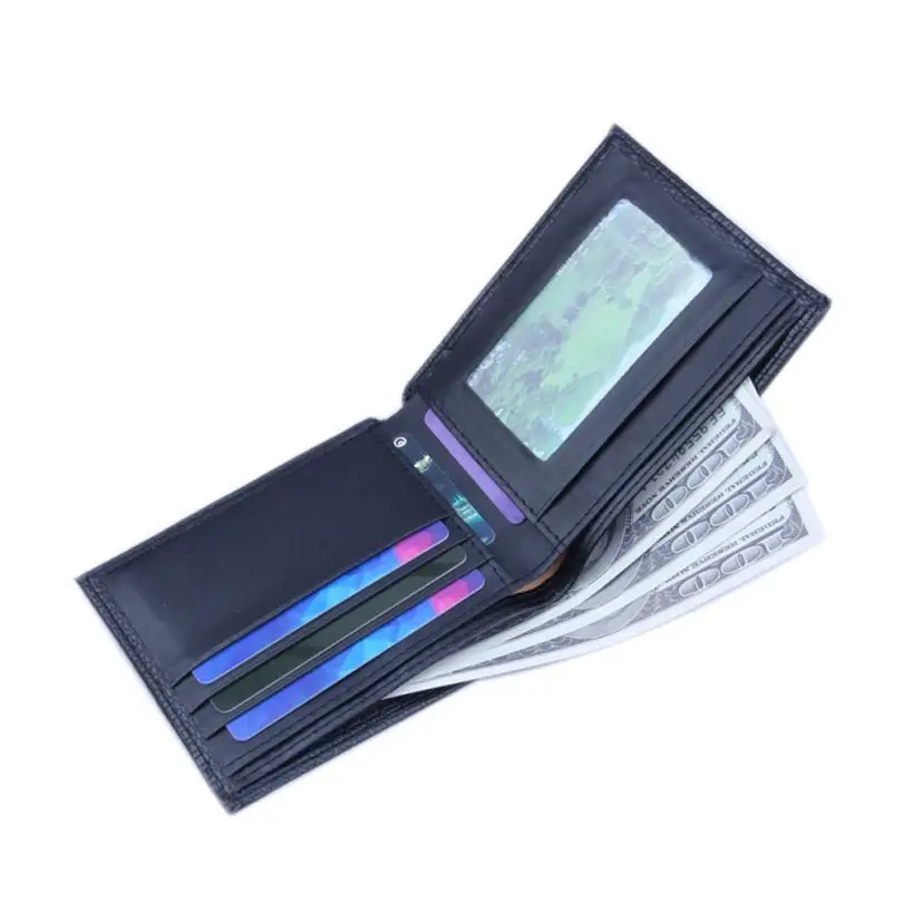 2018 Новый Для мужчин бумажник карты и деньги из искусственной кожи двойные Бизнес
