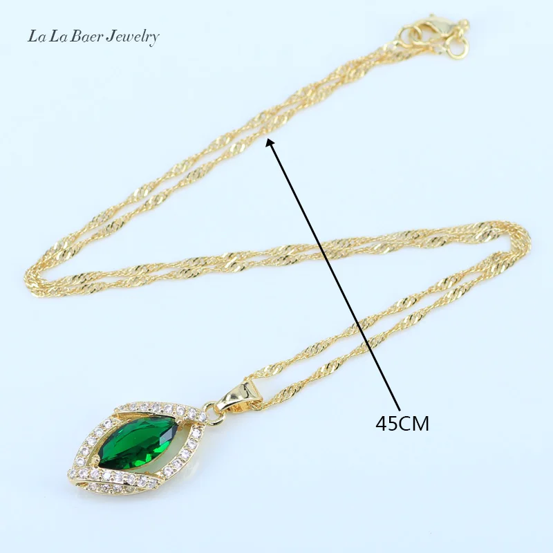 L & B Лучший Подарок на годовщину золотой цвет зеленый создан Изумрудный браслет