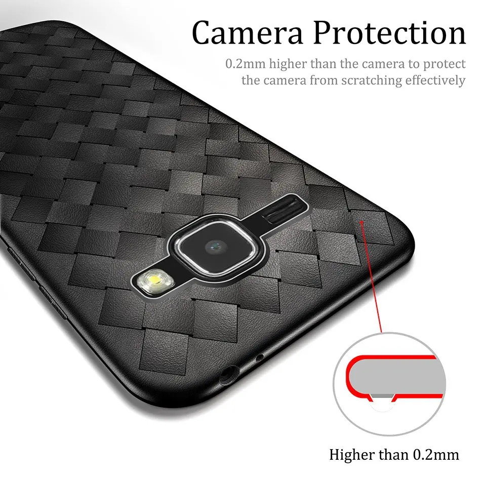 Роскошные ткачество чехол для Samsung galaxу J3 2016 из мягкого силикона с принтом задняя