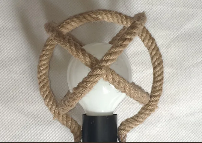 

American country retro rope droplight Restaurant cafe sitting room hotel Fashion creative Industrial style droplight