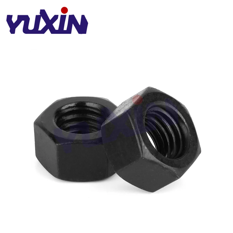Бесплатная доставка DIN934 1000 шт. Метрическая резьба M2 M2.5 M3 M4 M5 M6 M8 Black Grade 8