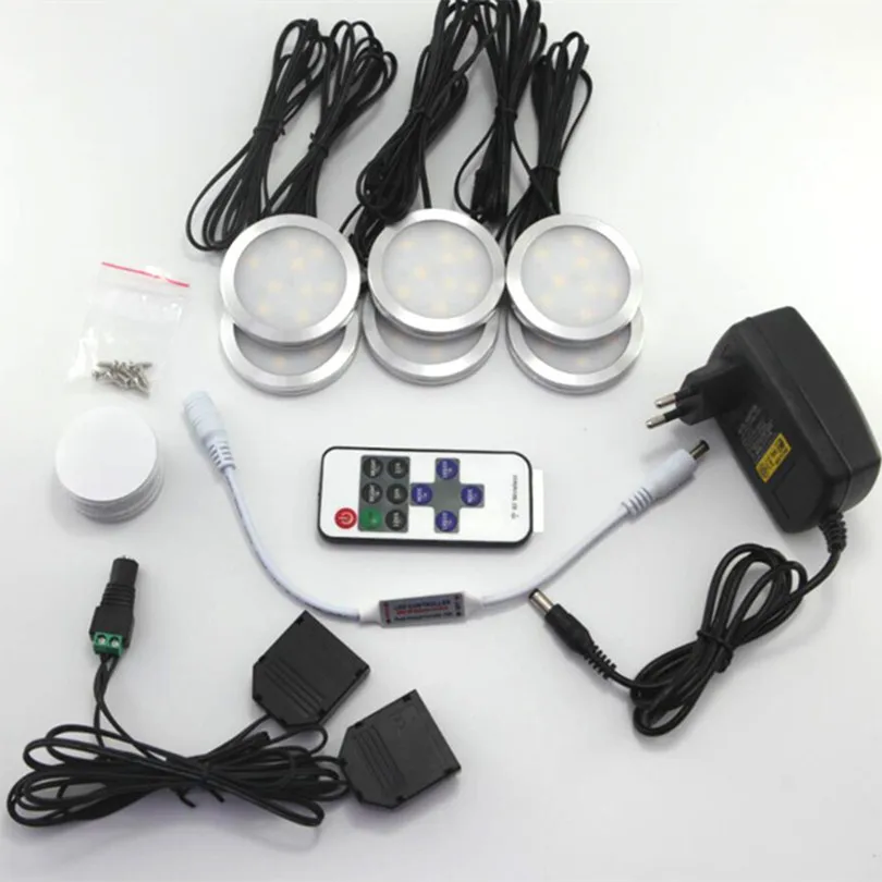 6 X Светодиодные шайбы с регулируемой яркостью светодиодные светильники под