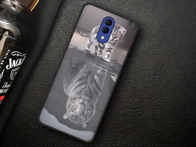 JURCHEN Case For Alcatel 3L Case Soft Tpu Silicone Back Cover For Alcatel 3L 3 L Case Cover Funda Printing Bag Cartoon