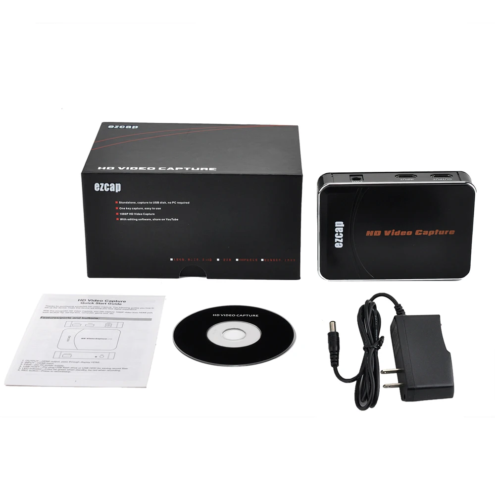 EZCAP 280HB HD видеокарта для захвата игр видеозаписывающее устройство 1080P 30fps
