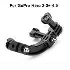 Регулируемый угловой поворотный изогнутый удлинитель для GoPro Hero 2 3 + 4 5 + поворотный коннектор на 90 градусов