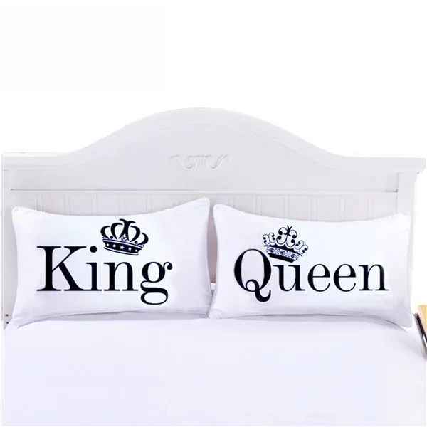 BeddingOutlet queen король Подушка Чехол Декоративные подушки для тела Чехол простой дизайн постельное белье квалифицированных 20 дюймов x 30 дюймов постельные принадлежности Валентин - Цвет: 1