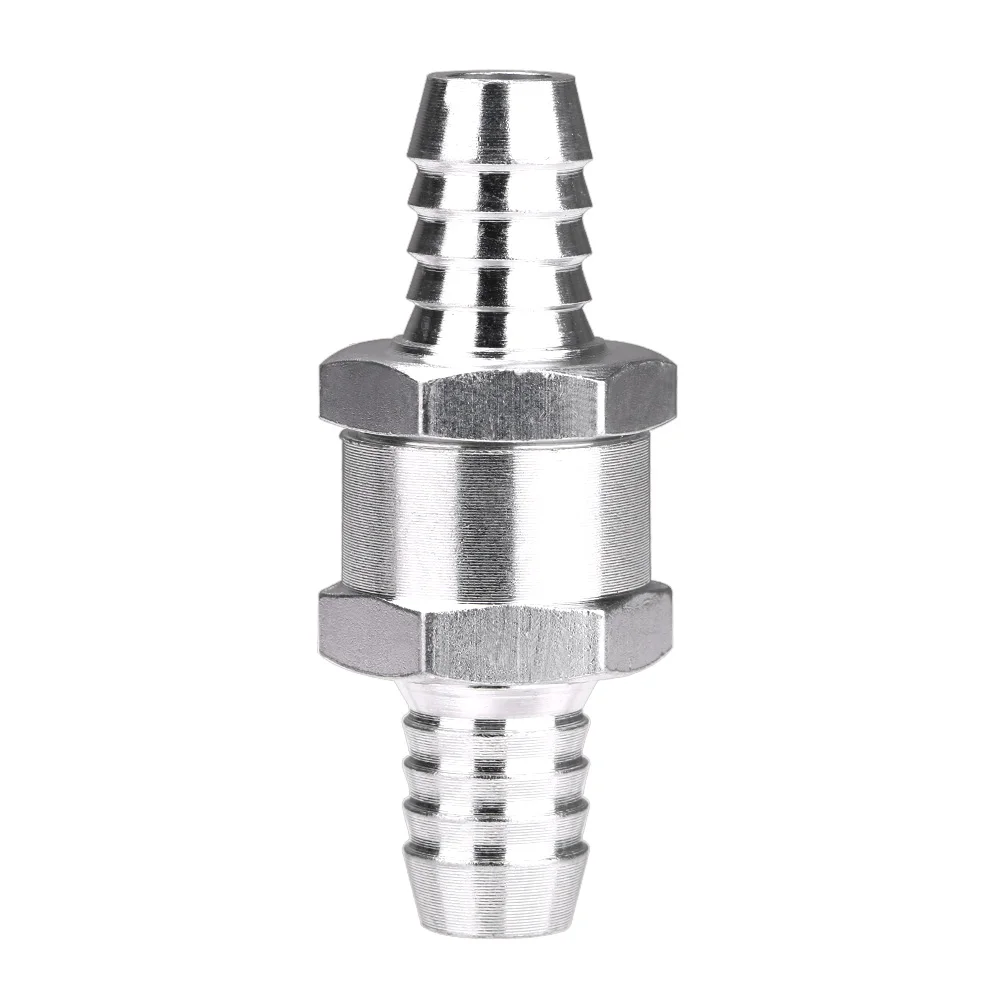 

High Quality Aluminums Alloy Fuel Non Return Check Valve One Way Petrol Diesel 6/8/10/12MM Motorcycle Fuel System Accesory
