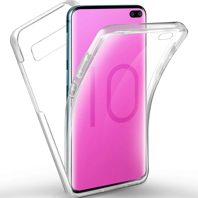 Мягкий чехол для всего тела Samsung Galaxy S10 lite S8 S9 j4 j6 A6 A8 Plus Note 8 9 M10 M20 M30 A10 A30 A40 A50 TPU + PC