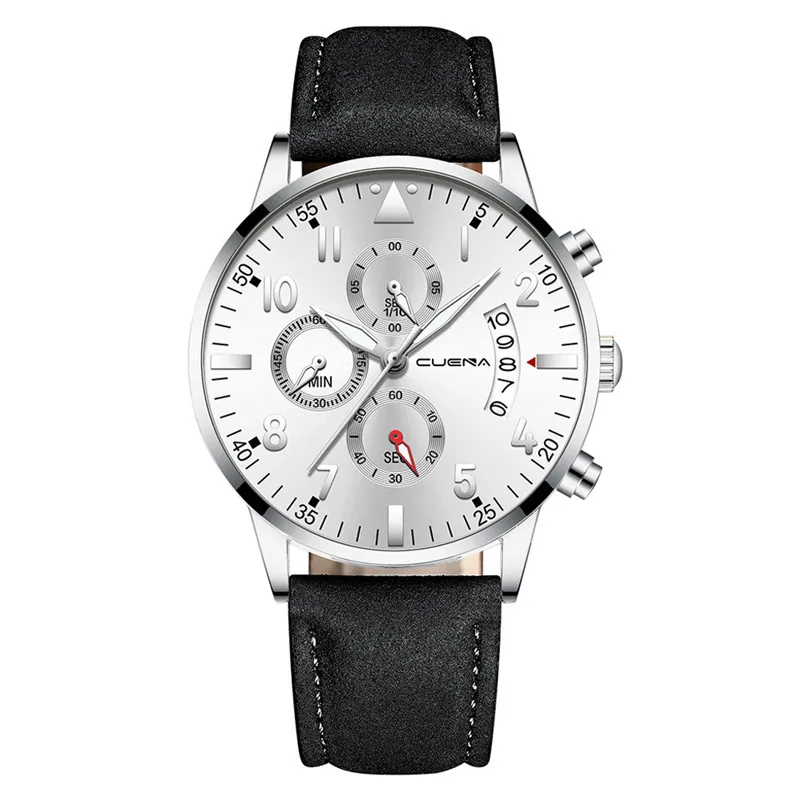 D Reloj Hombre Модные Простые Брендовые мужские часы военные Роскошные аналогичный кожаный ремень деловые мужские s часы кварцевые наручные часы F4 - Цвет: D