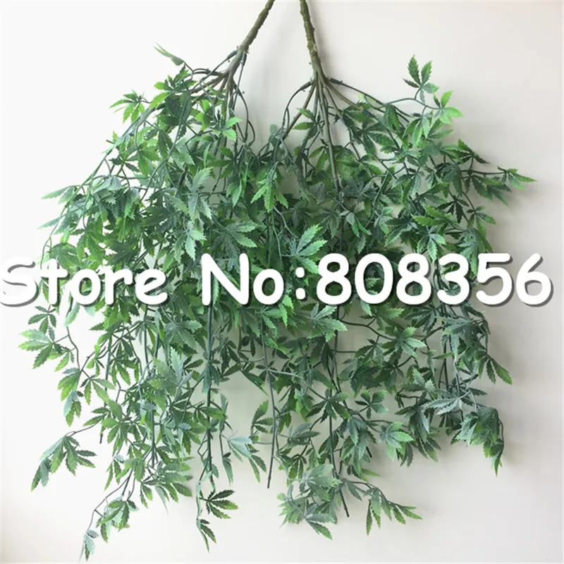 Одна поддельная лоза из кленовых листьев (5 стеблей/бутон) цветные подвесные