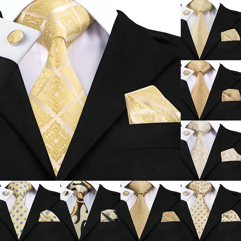Hi-Tie Мужской Шелковый галстук клетчатый зеленый/синие галстуки Hanky набор запонок подарок полосатый галстук подарок для свадебной вечеринки Прямая поставка