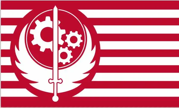 xvggdg флаг Nova California Fallout Brotherhood флаг 90*150 см размер полиэфирный баннер - Цвет: Синяя и белая полоса