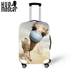 Чехол для чемодана, рисунок альпака, для путешествий, защита от царапин, эластичные Чехлы для чемоданов SML