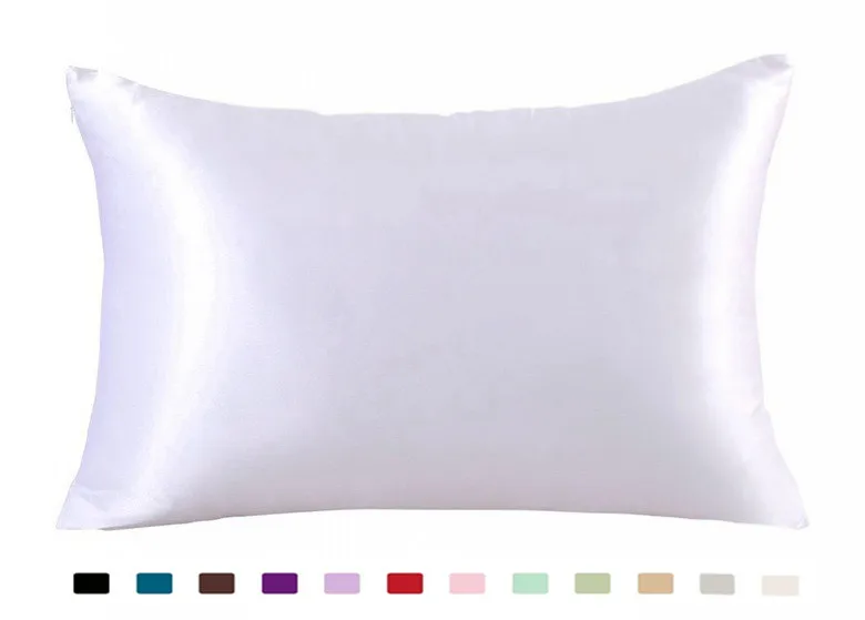 1PC Luxury Satin Pillowcase with Zipper (Silky Pillow Case for Hair) 5 | Дом и сад