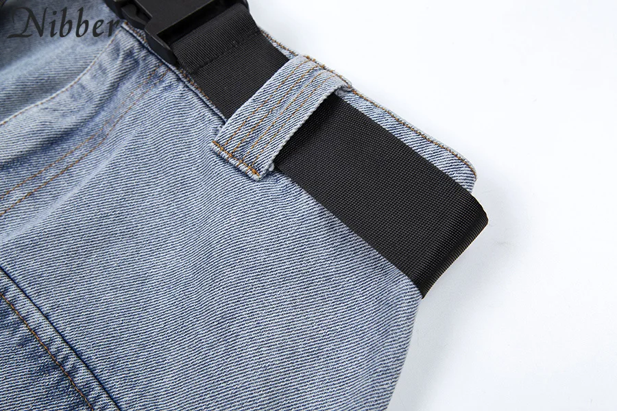 Nibber горячая Harajuku джинсовая мини женские юбки в стиле casual уличные дикая юбка с высокой талией; сезон лето Модные базовые брюки плиссированная юбка mujer
