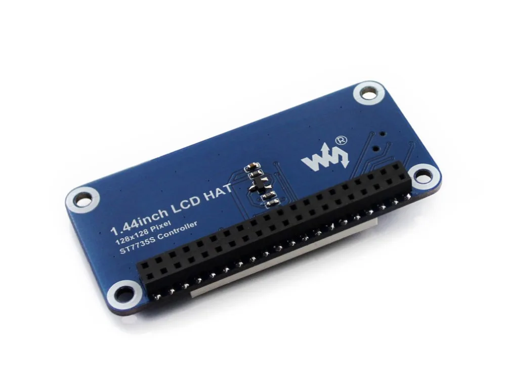 Waveshare 1,44 дюймовый ЖК-дисплей шляпа для Raspberry Pi 2B/3B/3B+/Zero W 128x128 пикселей SPI интерфейс светодиодный подсветка 3,3 В