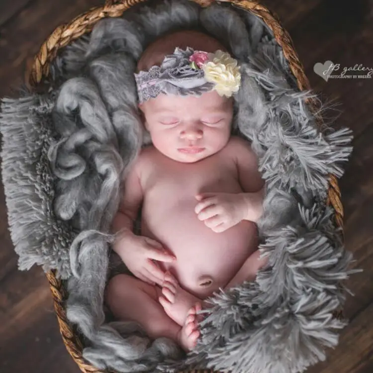 100% чистая шерсть наполнитель Подушка Одеяло Новорожденные реквизиты для фона