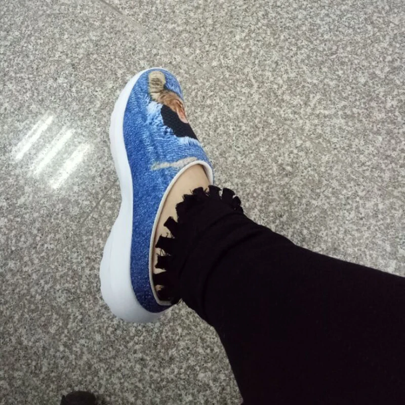 FORUDESIGNS/Модные женские домашние сандалии с принтом сезон весна лето сетчатые Сабо