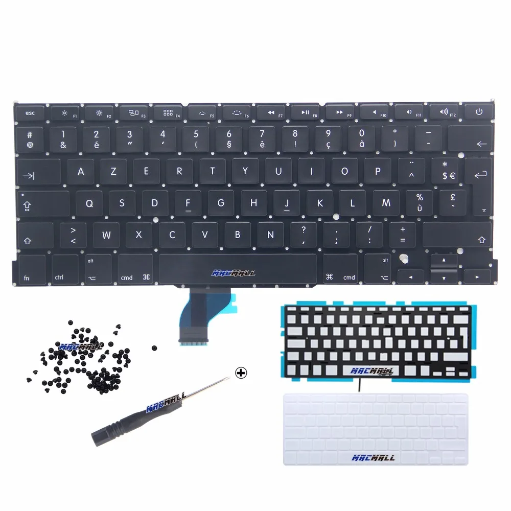 Новинка для Macbook Pro Retina 13 &quotA1502 французская Франция FR AZERTY клавиатура с подсветкой +